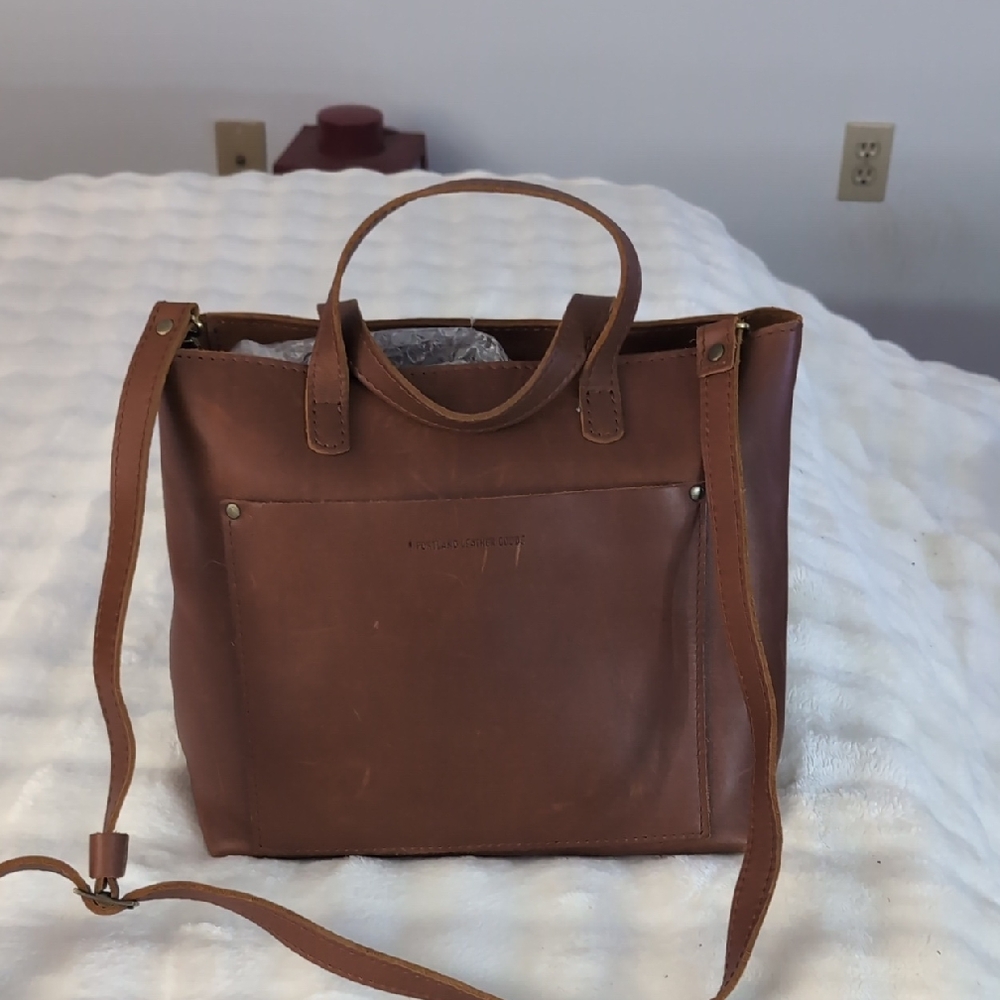 Brown Leather Tote Bag